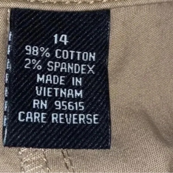 Rafaella Tan Capri Pants Lightweight Casual Fit - Picture 4 of 4